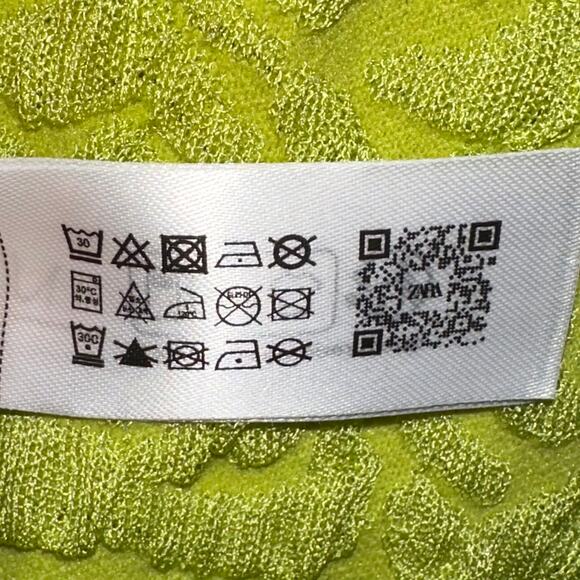 Zara Blogger Favorite Green Textured Combined Knit Sleeveless Maxi Dress Size M - Picture 11 of 16